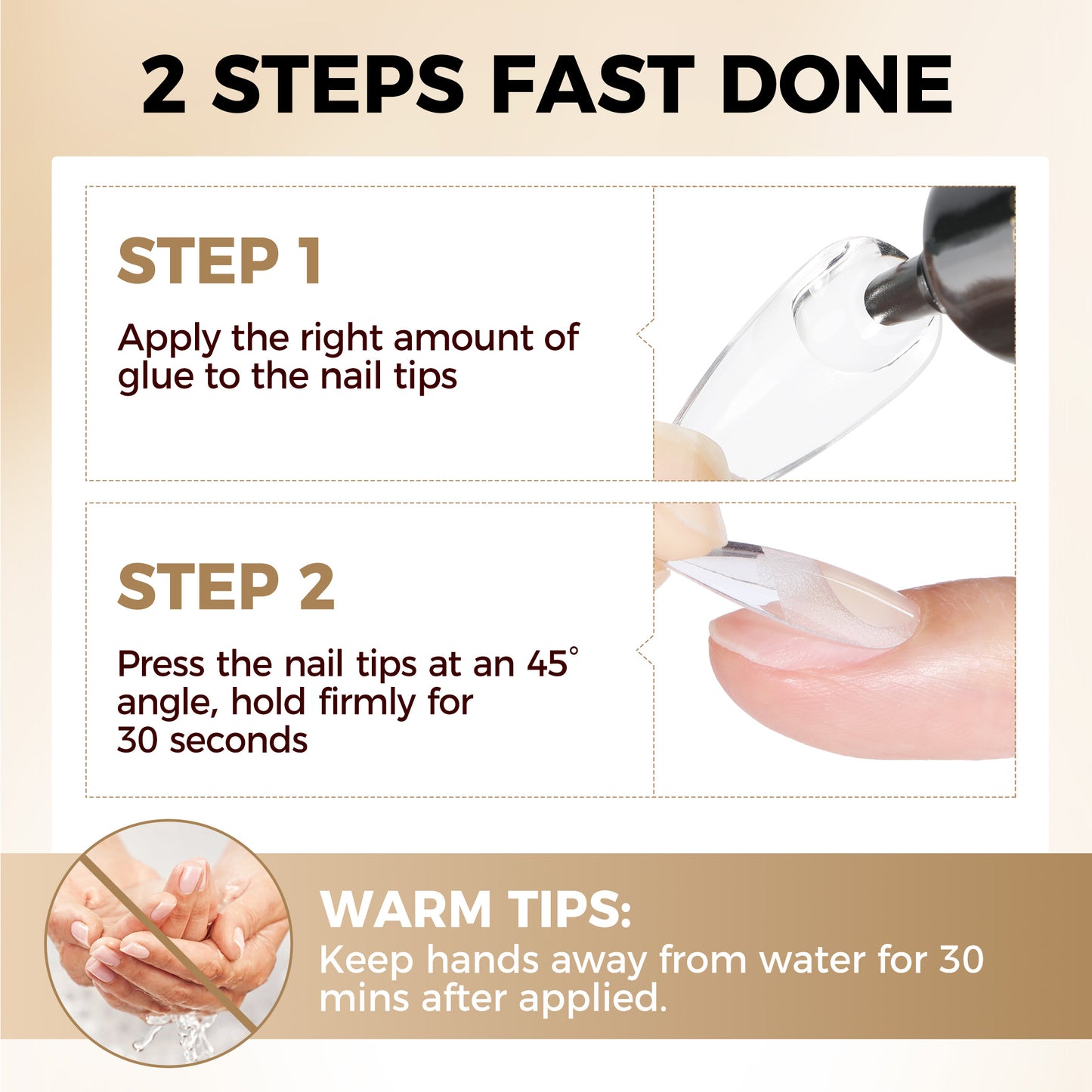 Strong gel nail polish (gel texture, no UV/nail lamp required)