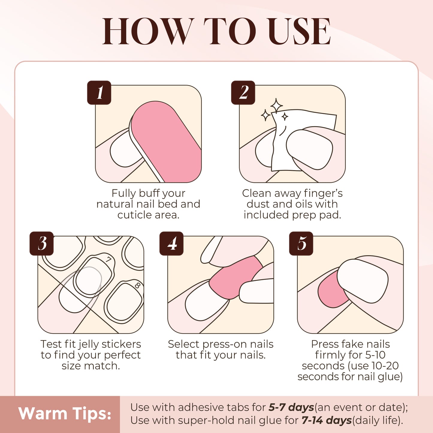 Chrome Nude Press On Nails