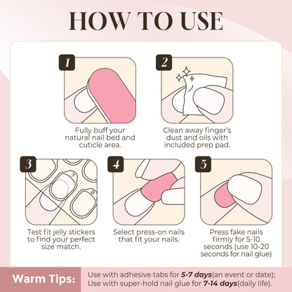 French Nail Tips (Almond Shape)