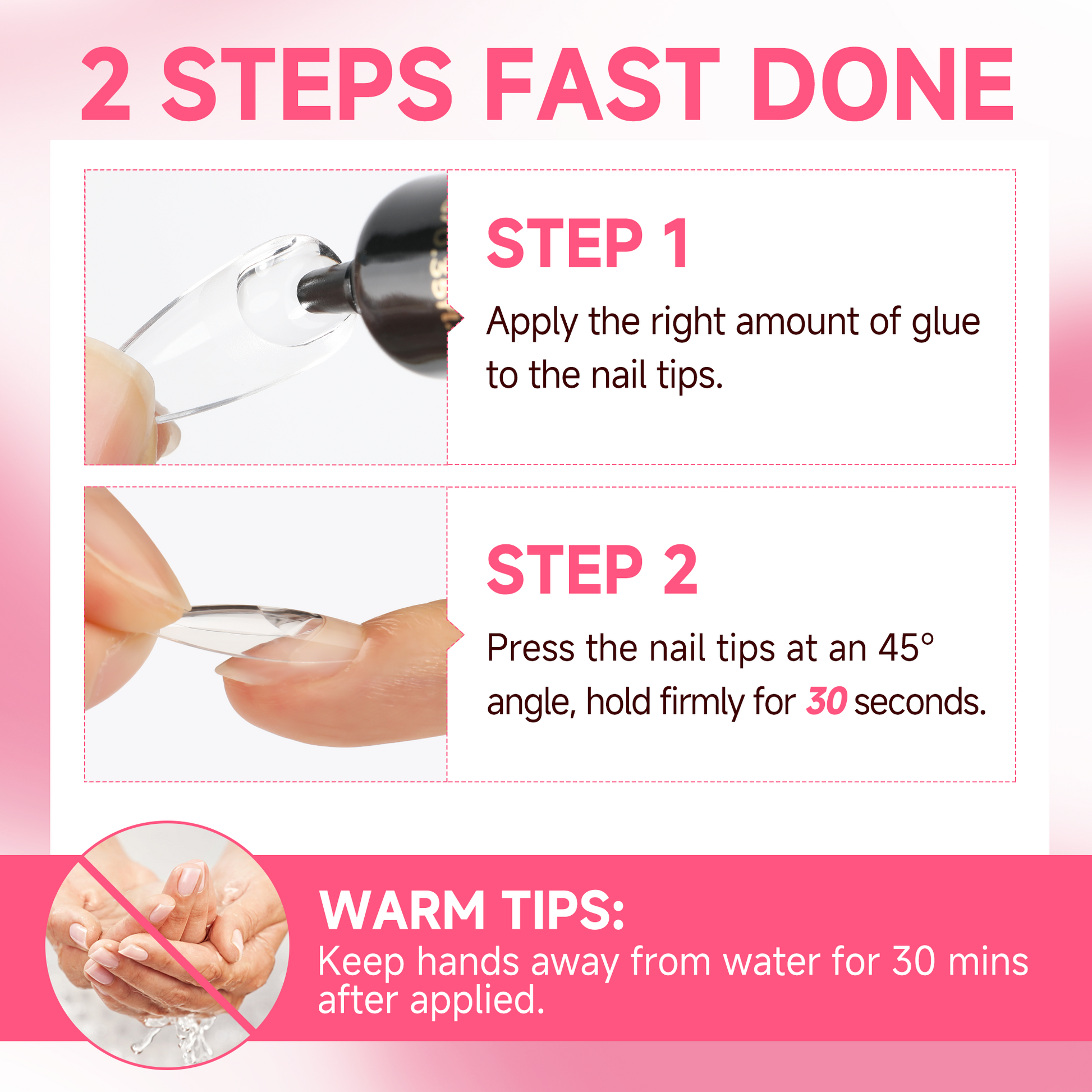 UNA GELLA semi-solid gel remover kit for press-on nails, no lamp needed, featuring gel remover and nail adhesive.
