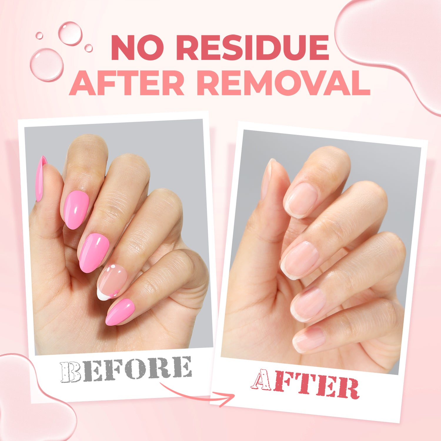 UNA GELLA 30ml nail polish remover with pry tool, acetone-free press-on nail glue remover for easy removal