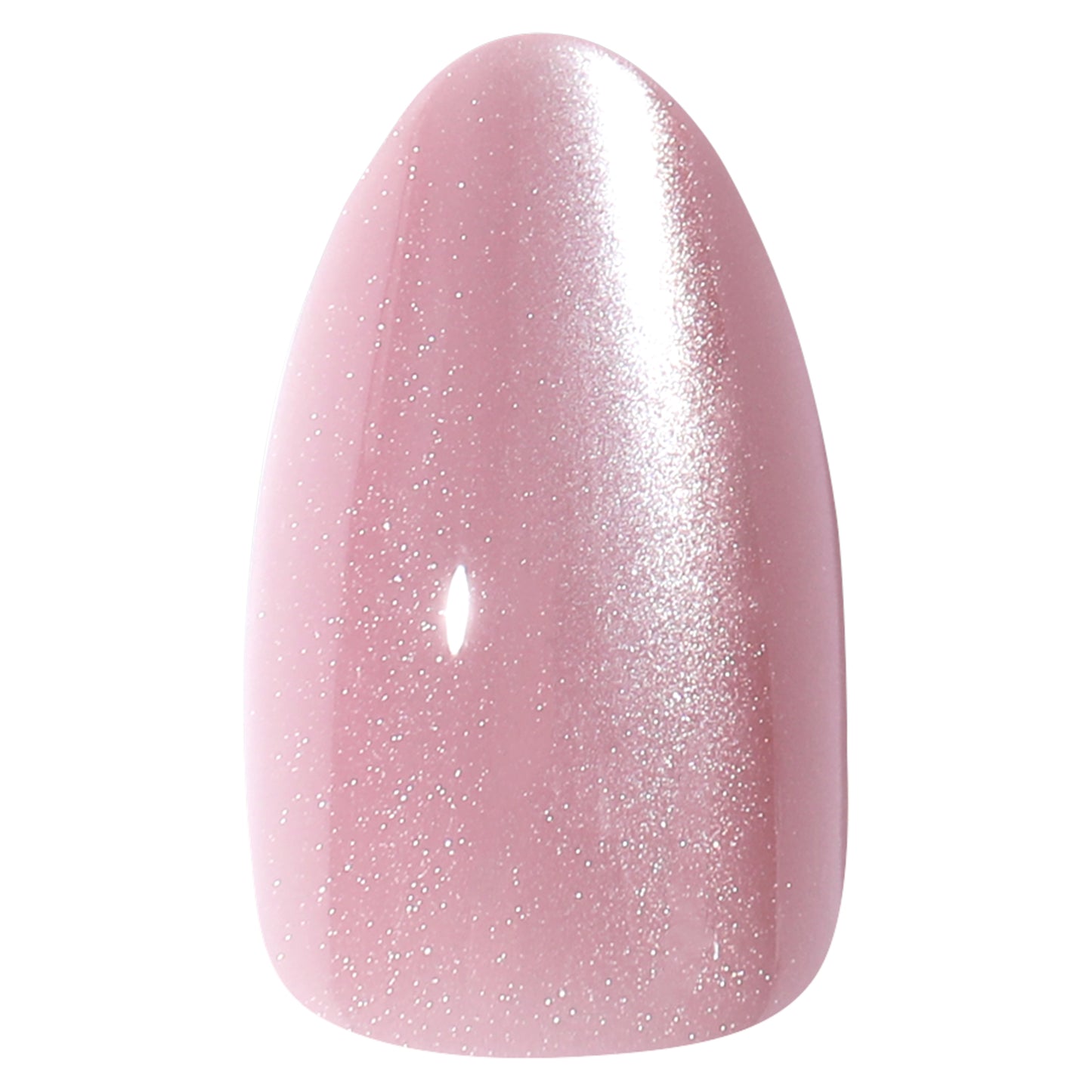 UNA GELLA short almond pink rose press-on nail tips, reusable gel nails, 32-piece kit for easy at-home manicures.