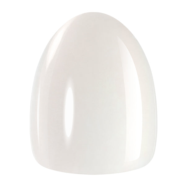 Reusable silver chrome almond-shaped nail tips by UNA GELLA, 32-piece set for salon or DIY nail enhancements.