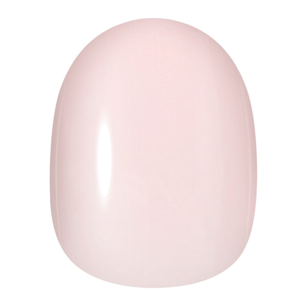 Reusable UNA GELLA soft gel press-on nail tips in nude pink, oval shape, 16 sizes, salon grade, 32-piece set.