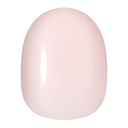 Reusable UNA GELLA soft gel press-on nail tips in nude pink, oval shape, 16 sizes, salon grade, 32-piece set.
