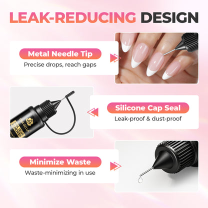 UNA GELLA 20ml nail glue remover solution for quick, acetone-free removal of press-on nails, designed for gentle nail care.