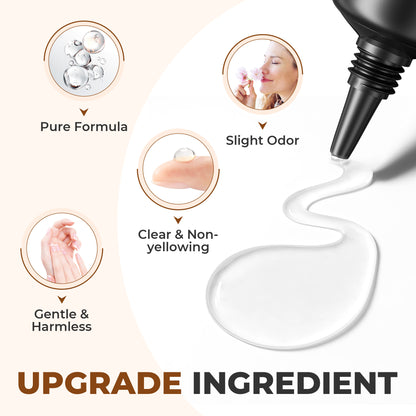 UNA GELLA ultra-strong nail adhesive gel in a 10ml two-pack, ideal for fast-drying, press-on gel nails and nail reinforcement.