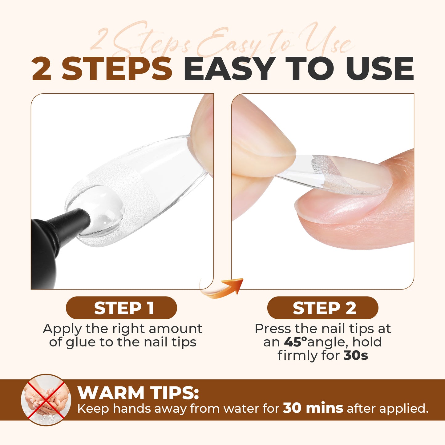 UNA GELLA ultra-strong gel nail adhesive in a 10ml pack, featuring fast-drying, air-dry formula for press-on and reinforcement nails.