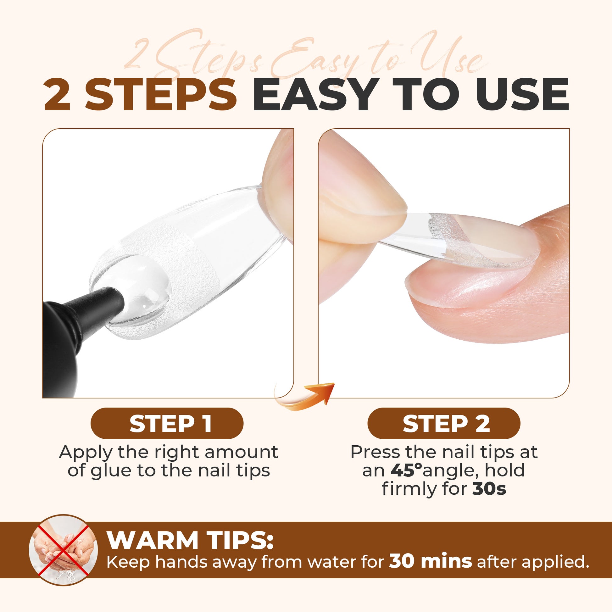 UNA GELLA ultra-strong gel nail adhesive in a 10ml pack, featuring fast-drying, air-dry formula for press-on and reinforcement nails.